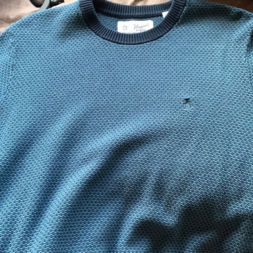 An Original Penguin Blue Long-sleeve